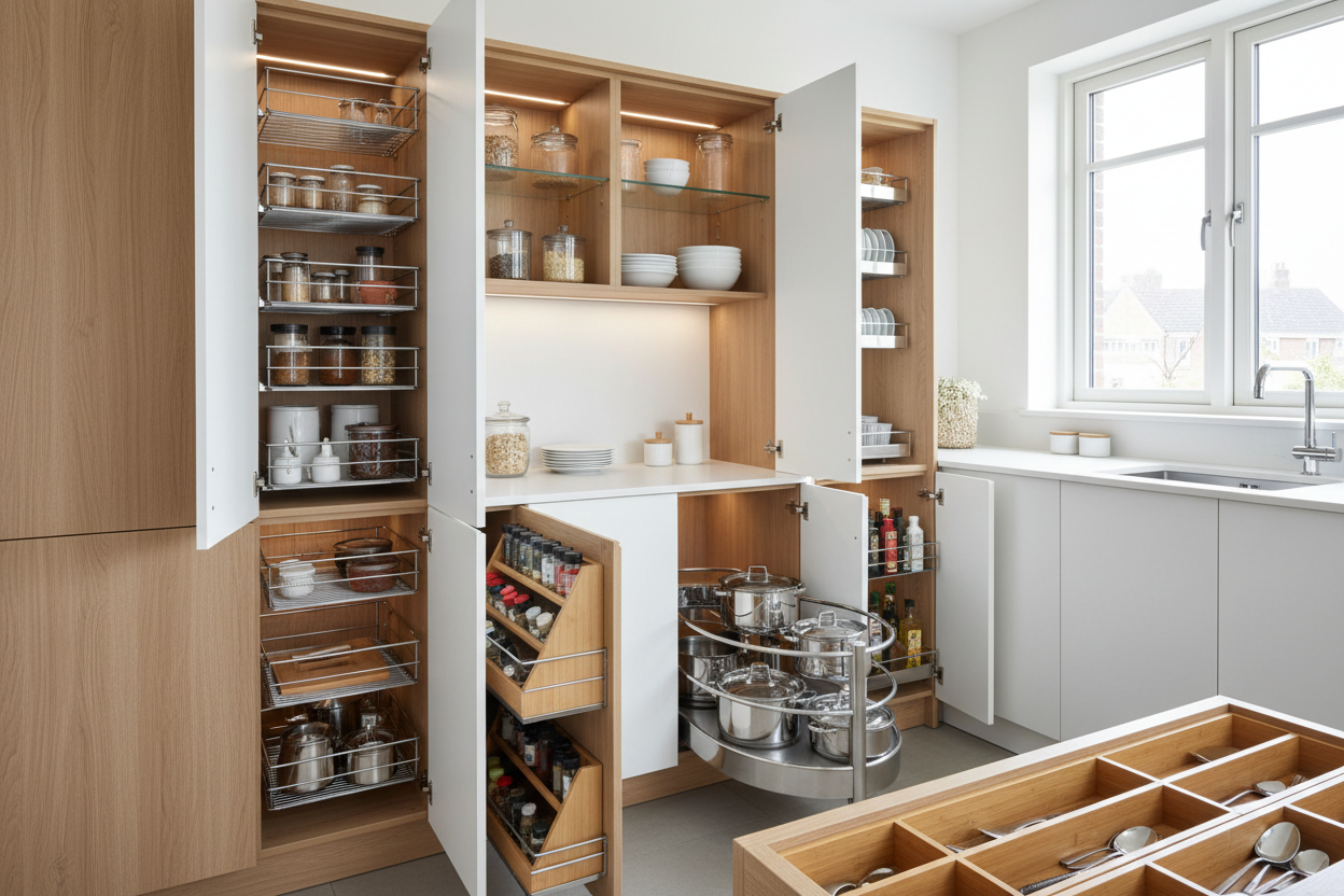 storage for cabinet