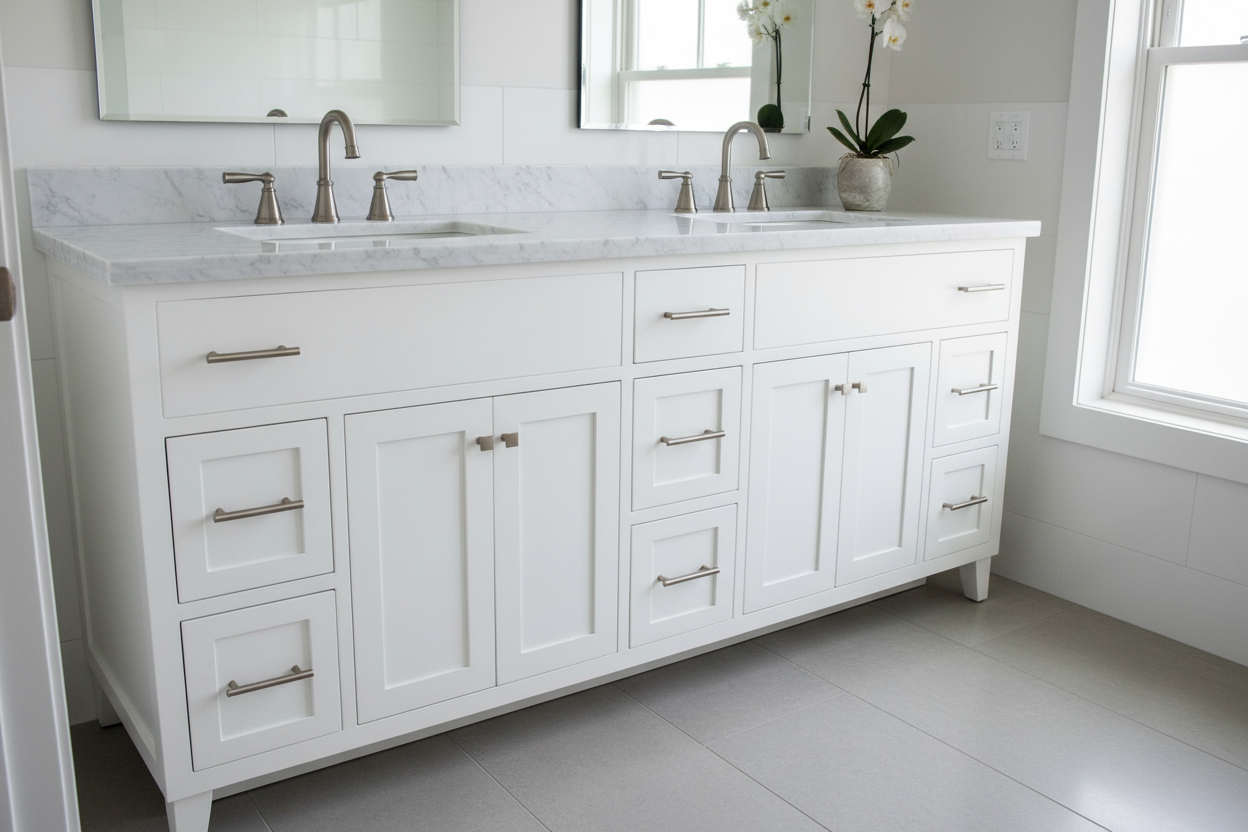 custom bathroom cabinet