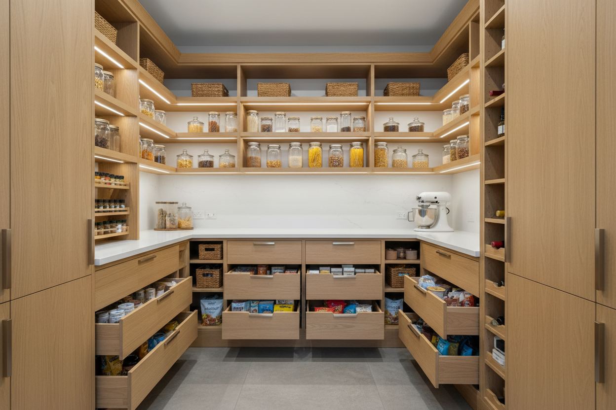custom pantry cabinets