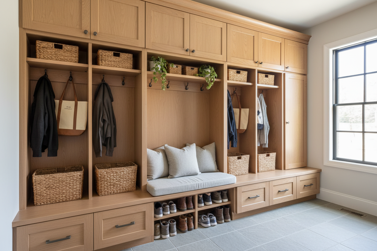 mudroom cabinets
