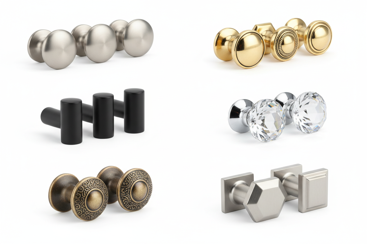 Kitchen Cabinets with Knobs