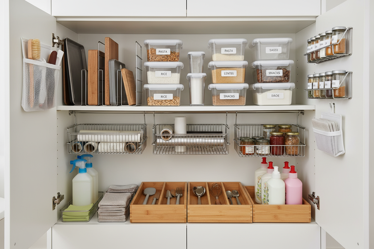 storage for cabinet